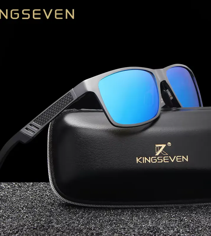 Óculos de Sol de Alumínio KINGSEVEN N7180 Kit com Estojo