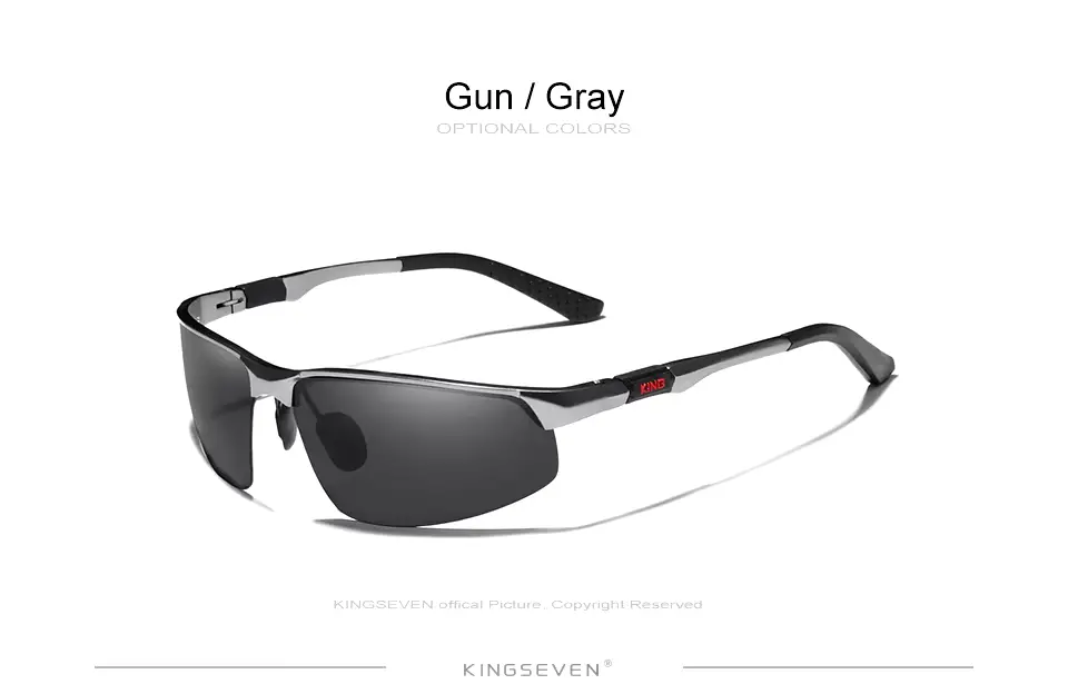 Óculos de Sol Fotocromático Alumínio KINGSEVEN N9121HF1 Cinza Metálico
